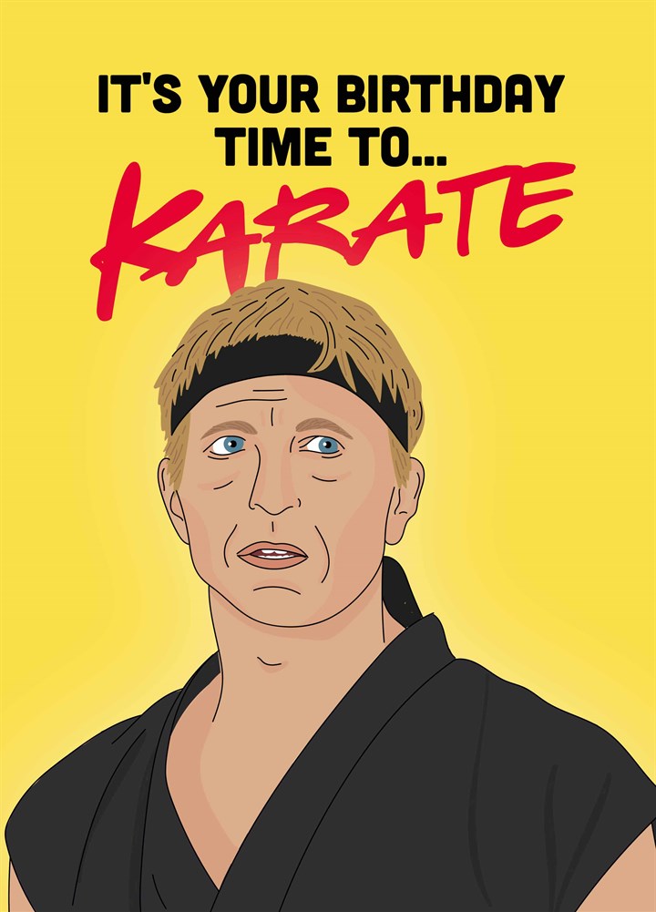 Time To Karate Card