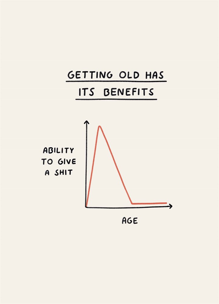 Getting Old Has Its Benefits Card