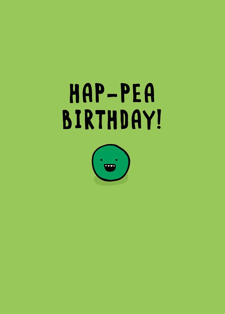 Hap-Pea Birthday Card