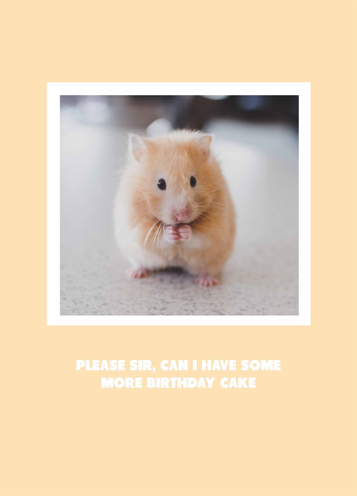 Can I Have Some More Birthday Cake Card