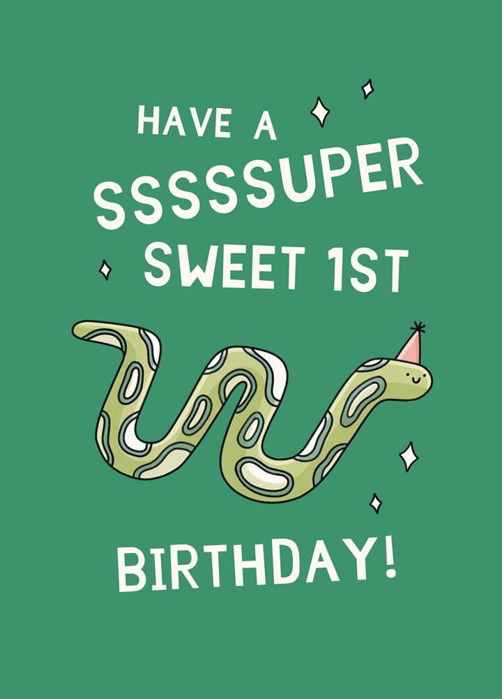 Have A Super Sweet 1st Birthday Card