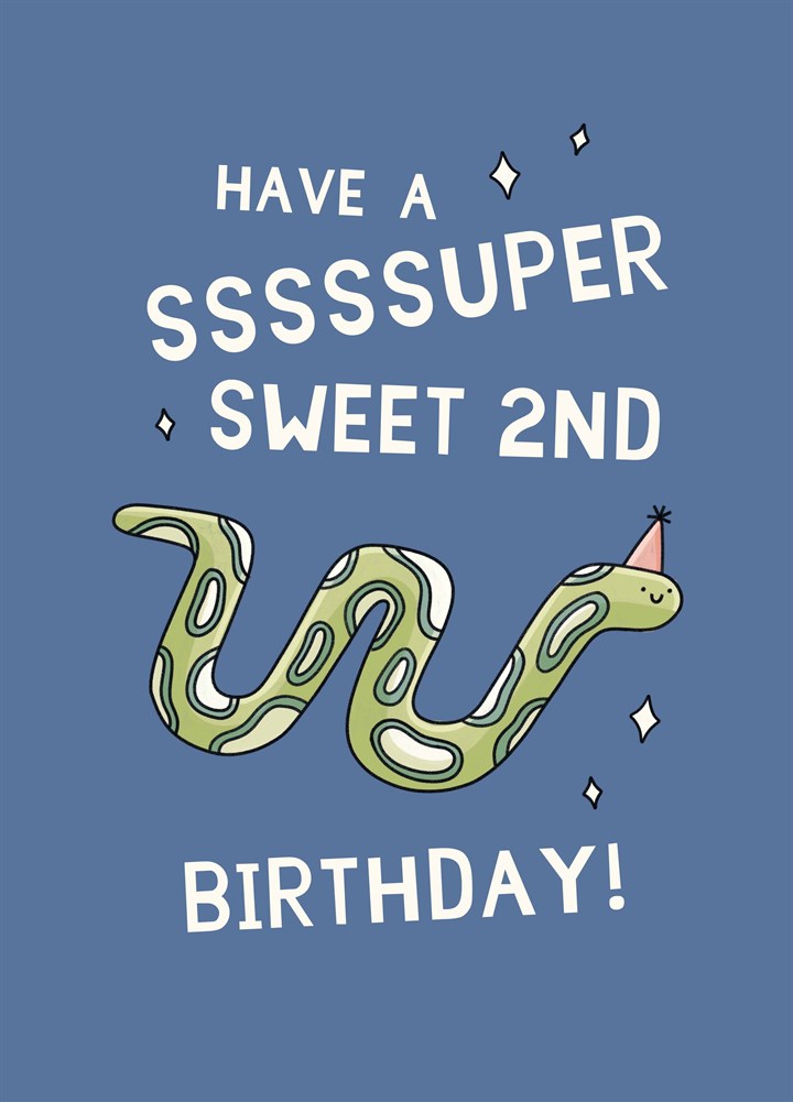 Have A Super Sweet 2nd Birthday Card