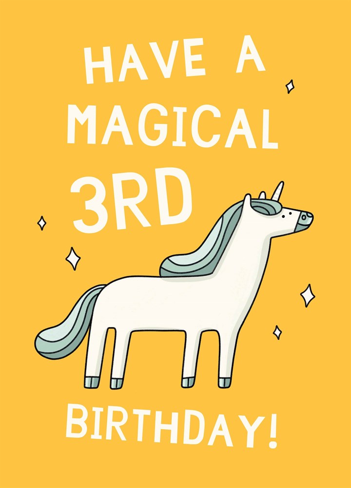 Have A Magical 3rd Birthday Card