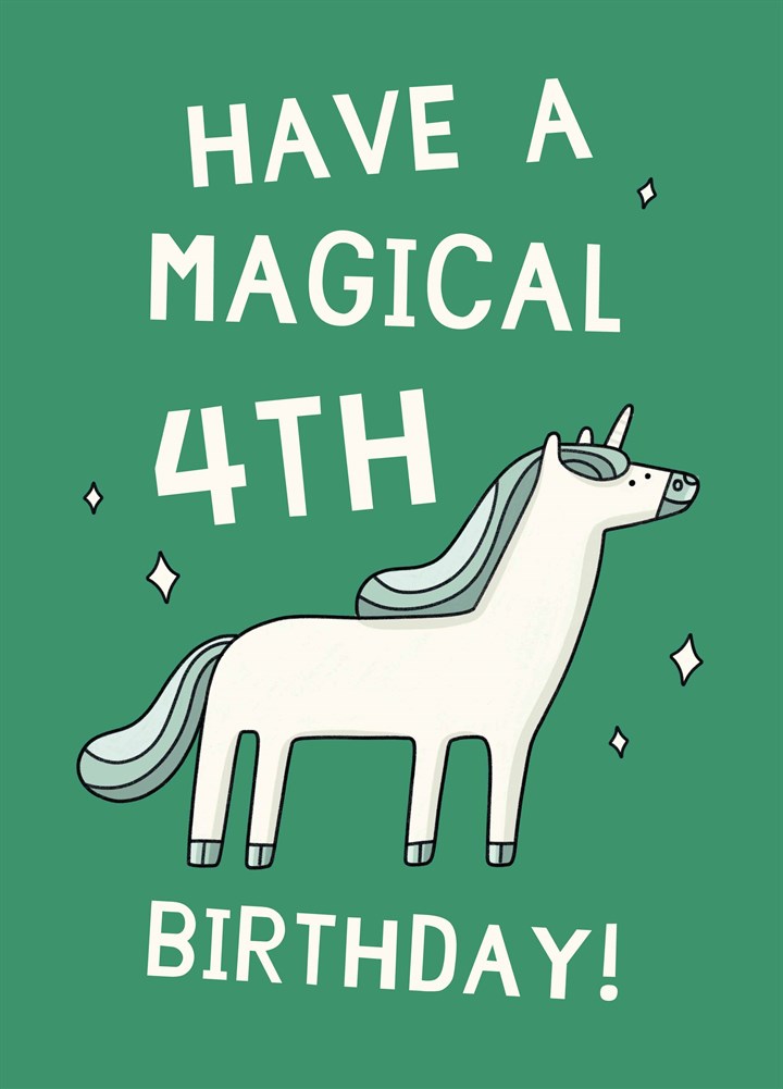 Have A Magical 4th Birthday Card
