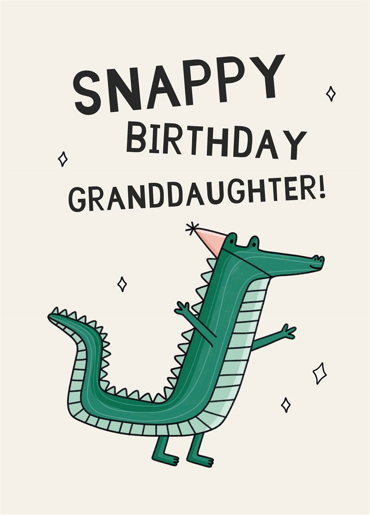 Snappy Birthday Granddaughter Card