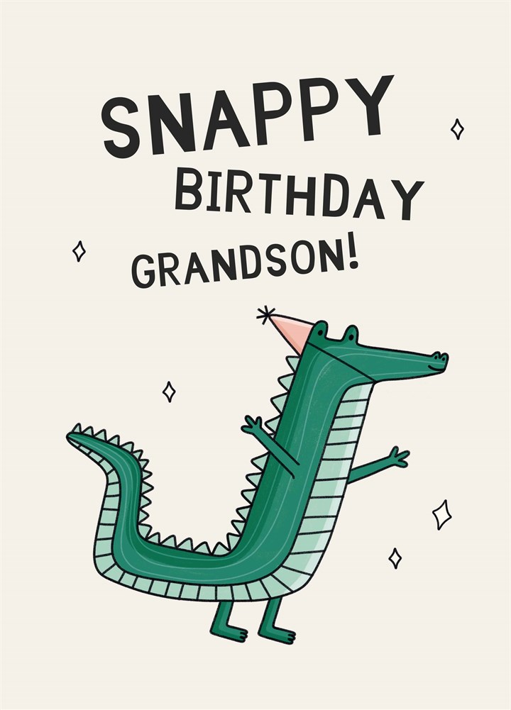 Snappy Birthday Grandson Card