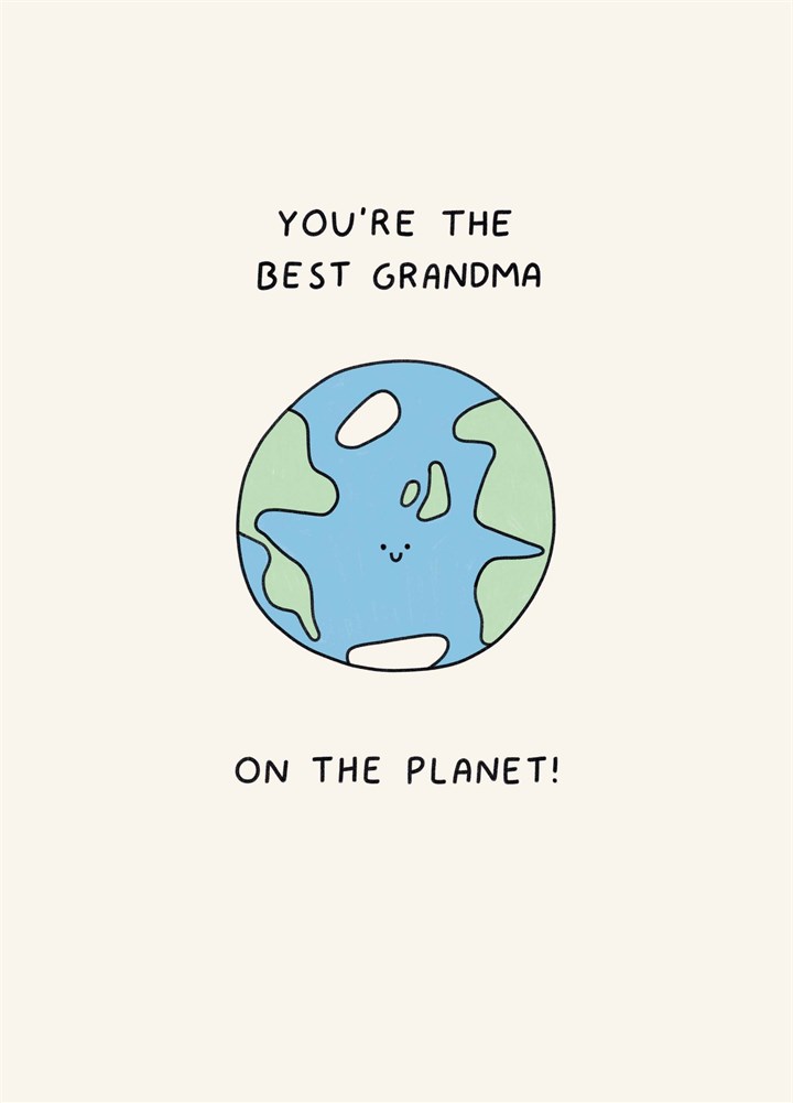 The Best Grandma On The Planet Card