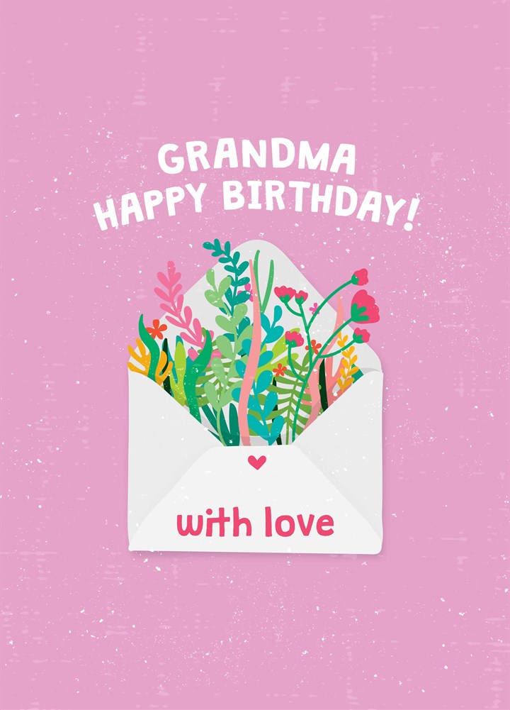 Grandma Happy Birthday Card