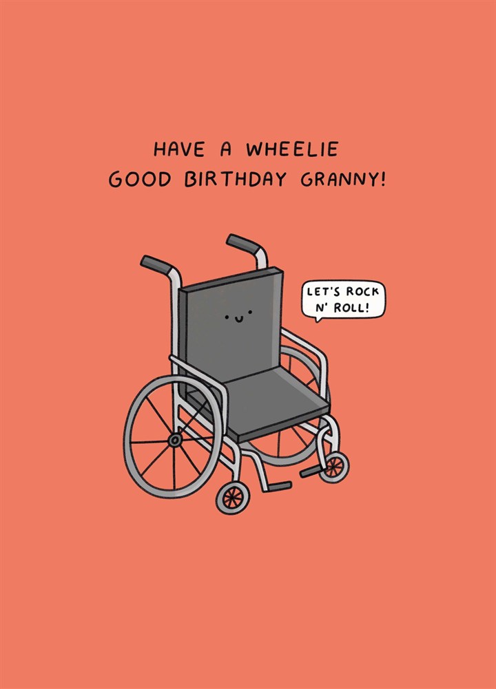 Have A Wheelie Good Birthday Granny Card