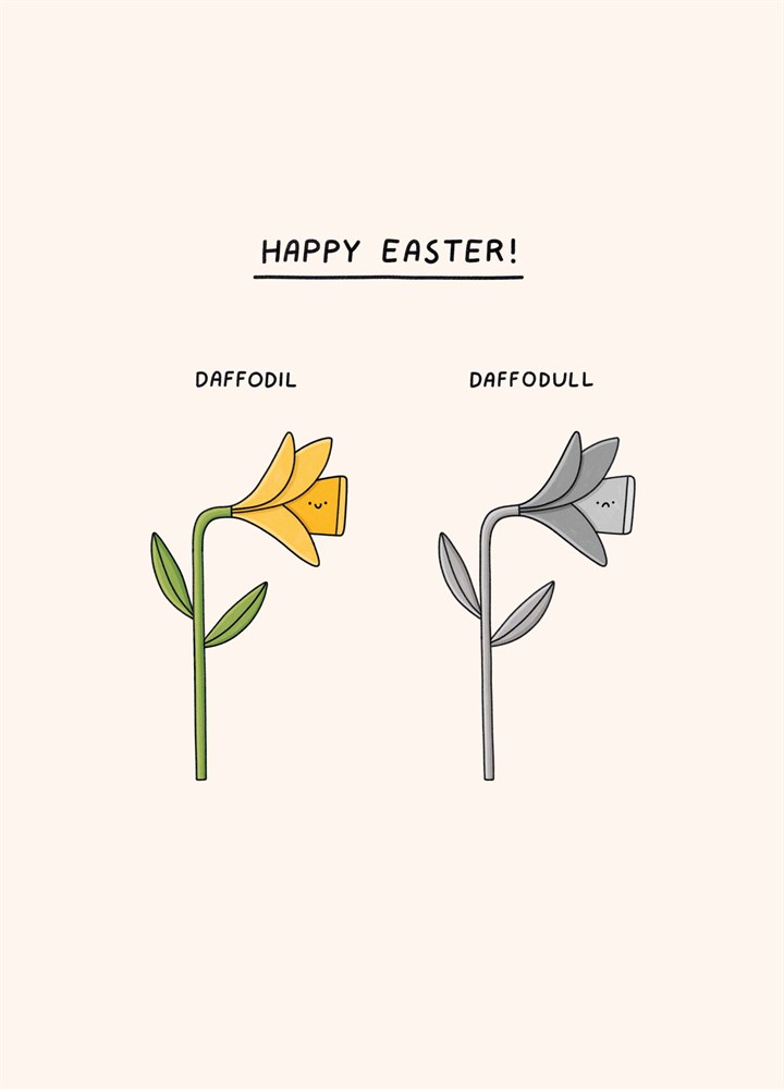 Happy Easter Daffodil Card