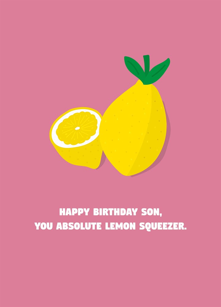Son You Lemon Squeezer Card