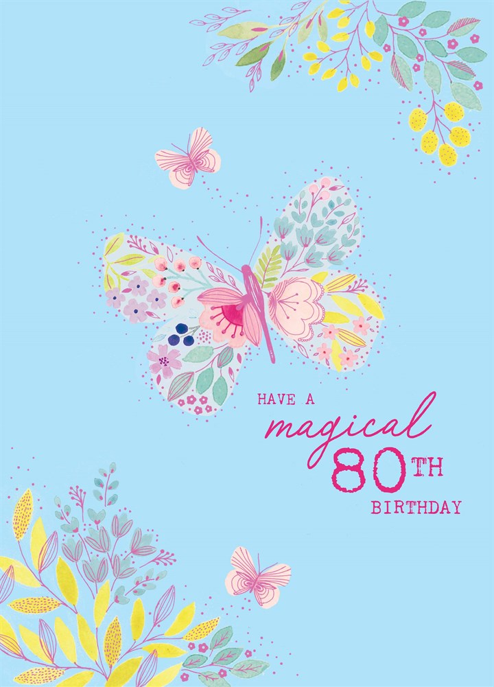 Have A Magical 80th Birthday Card