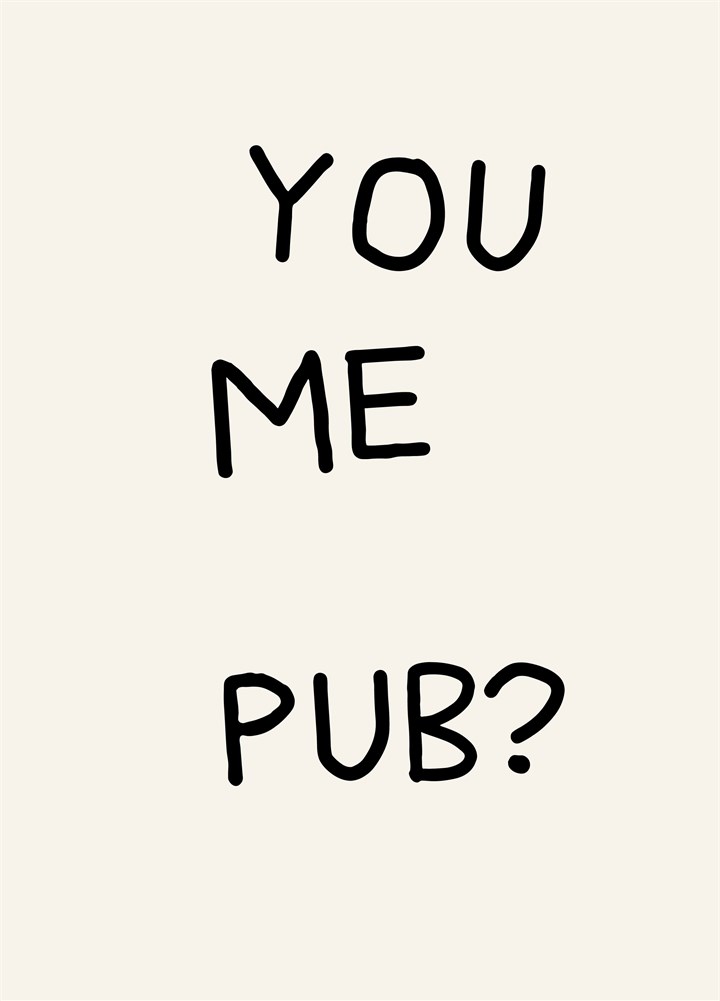 You Me Pub Card