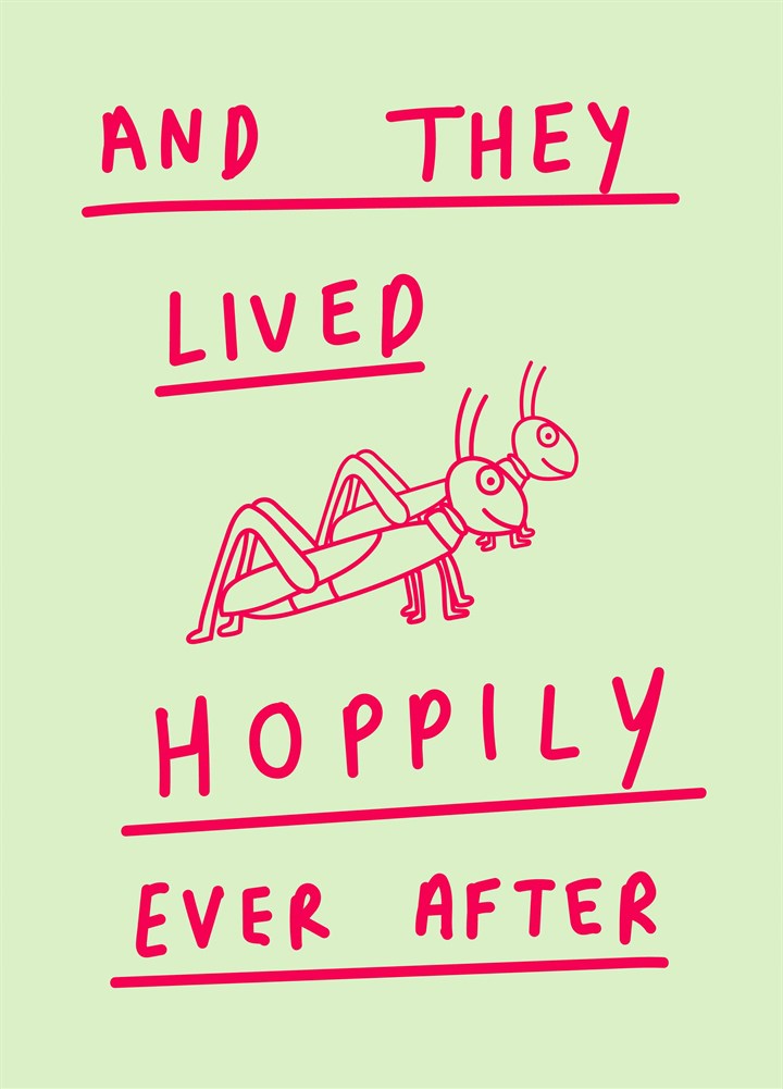 Lived Hoppily Ever After Card