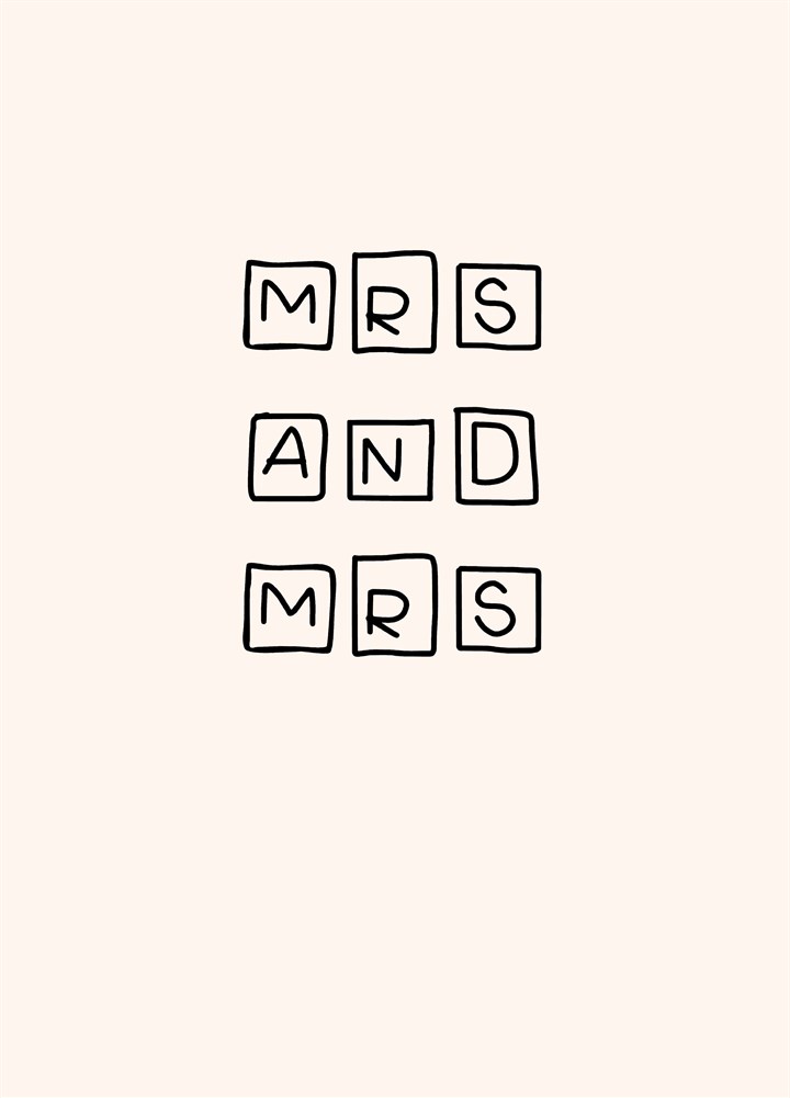 Mrs And Mrs Card