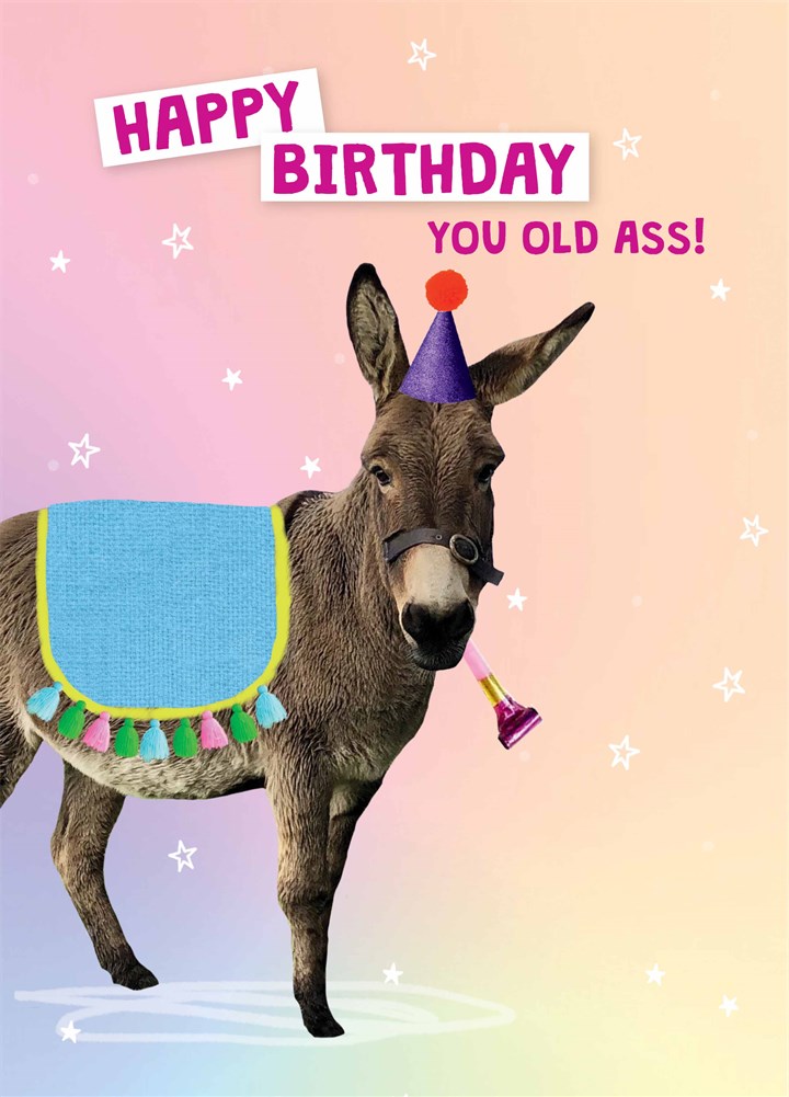Happy Birthday You Old Ass Card