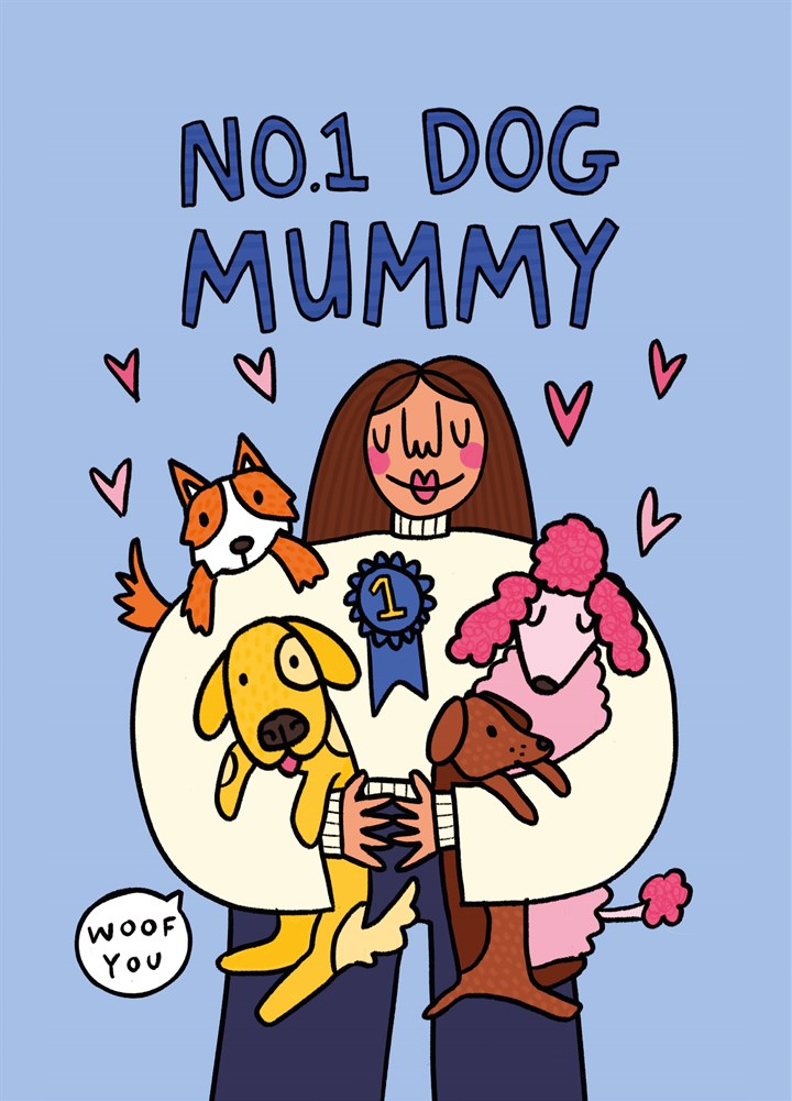 No.1 Dog Mummy Card