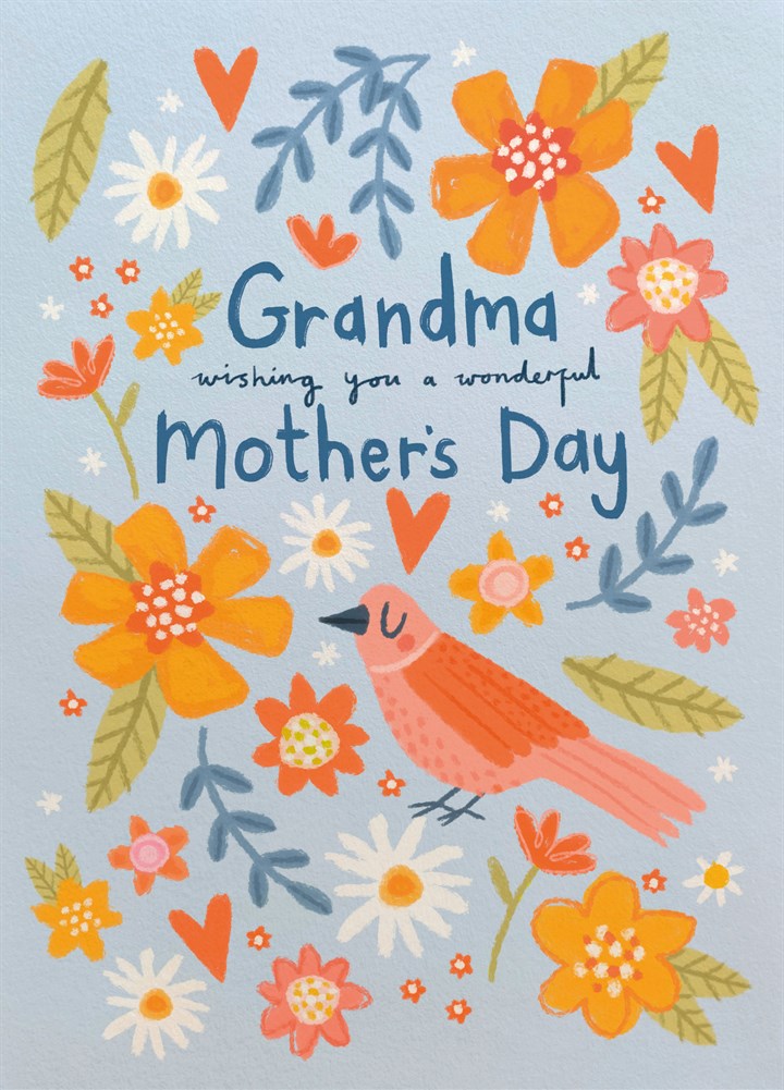 Grandma Floral Mother's Day Card