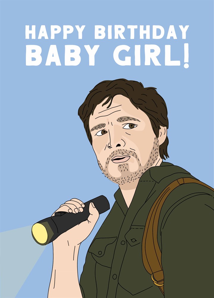 The Last Of Us Baby Girl Birthday Card