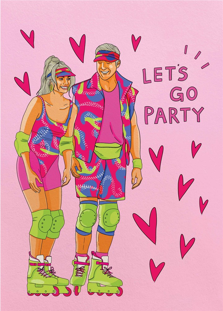 Barbie Let's Go Party Birthday Card