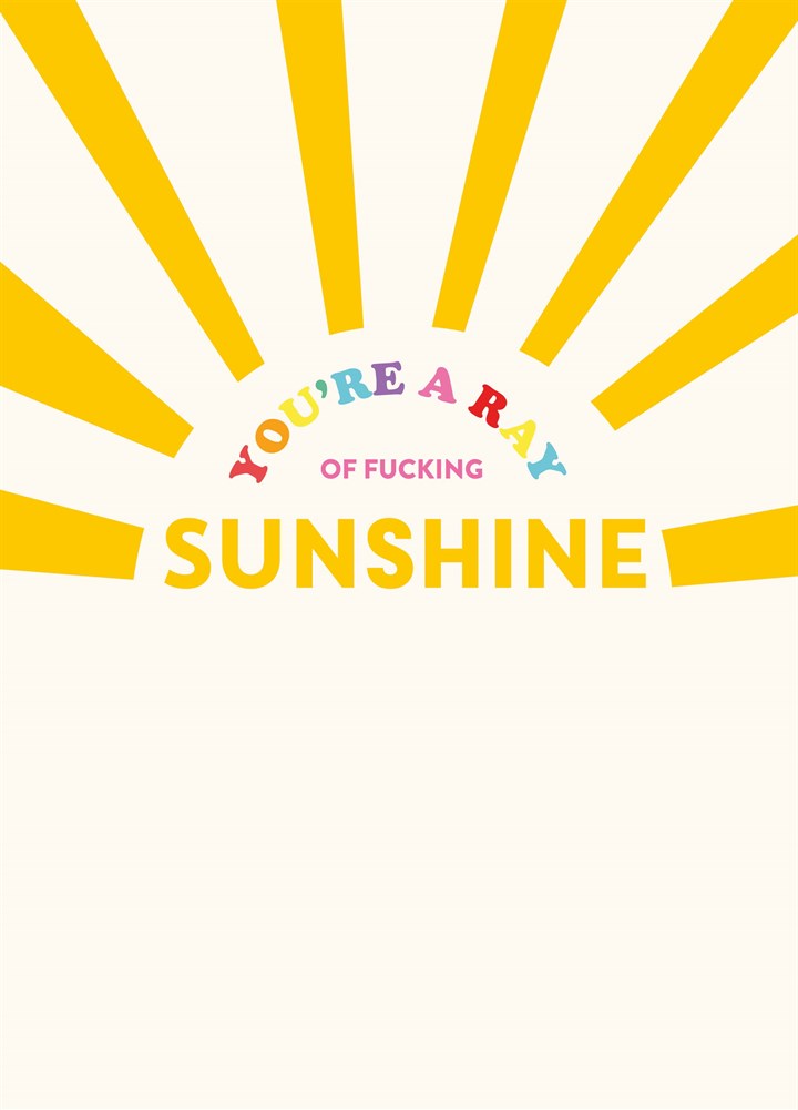 Ray Of Fucking Sunshine Card