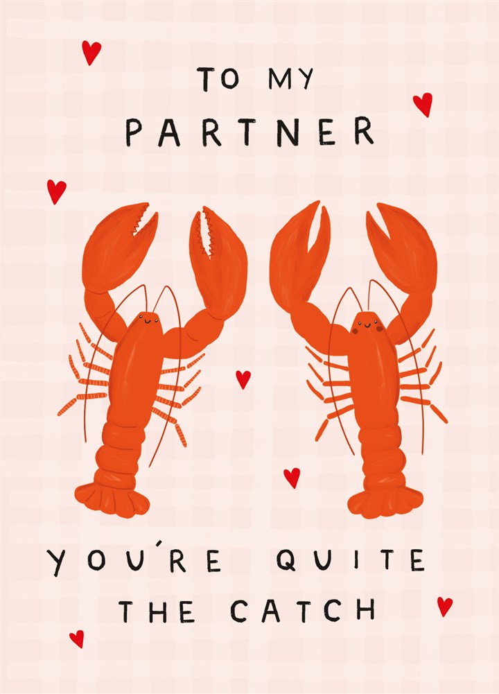 Partner Lobsters Quite The Catch Card