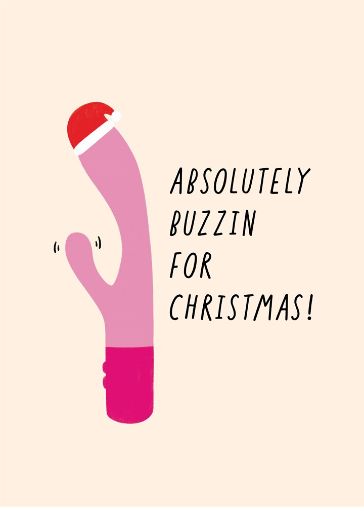 Vibrator Buzzin For Christmas Card