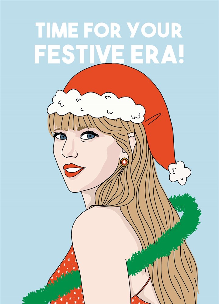 Taylor Swift Festive Era Christmas Card