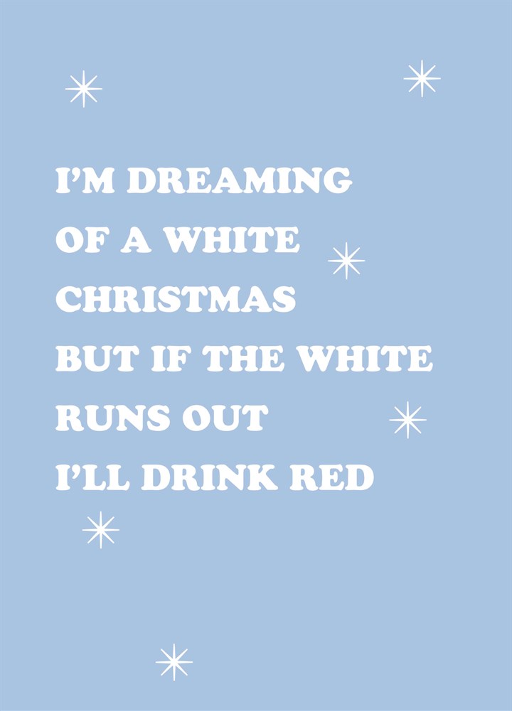 I'll Drink Red Christmas Card