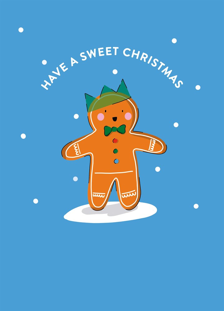 Gingerbread Man Sweet Christmas Card