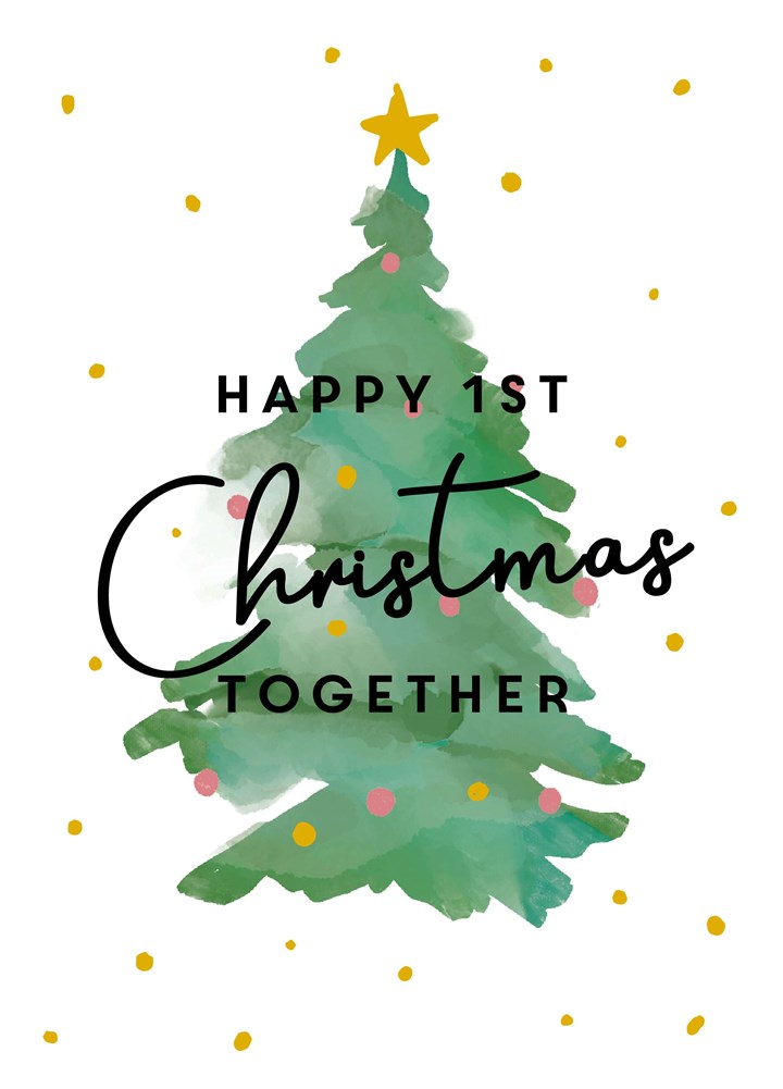 1st Christmas Together Card