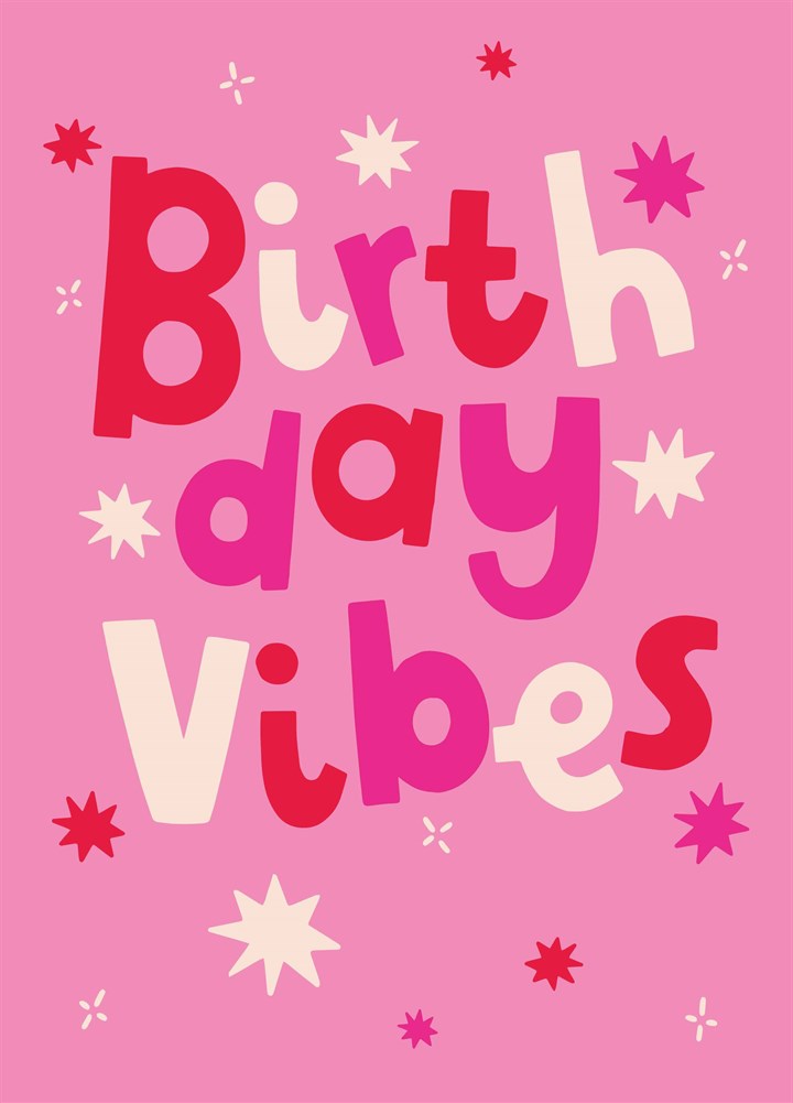 Starry Birthday Vibes Card
