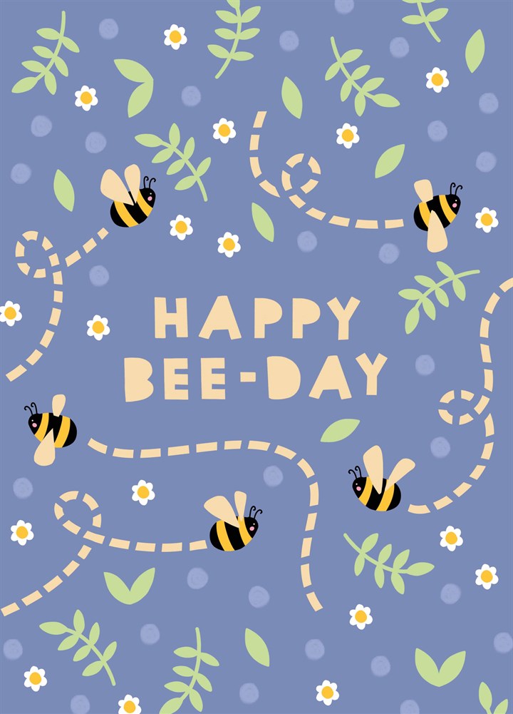 Bee-Day Birthday Card