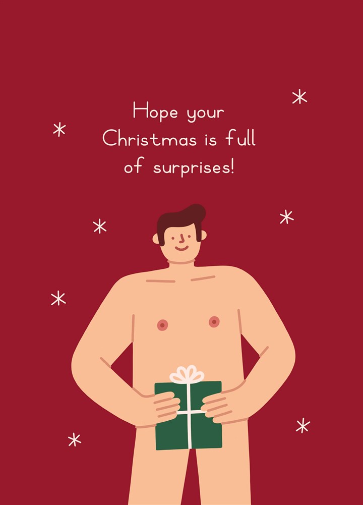 Surprise Package Christmas Card