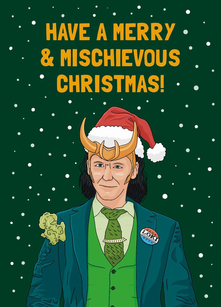 Loki Mischievous Christmas Card