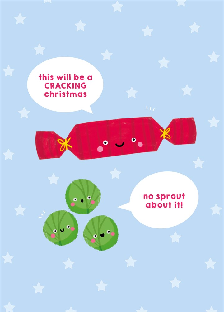 No Sprout About It Christmas Card