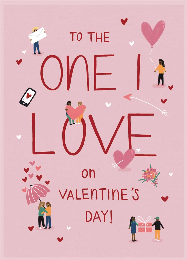 The One I Love Couples Valentine's Card