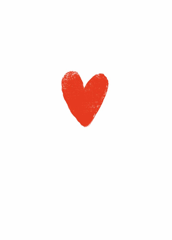Red Heart Valentine's Card