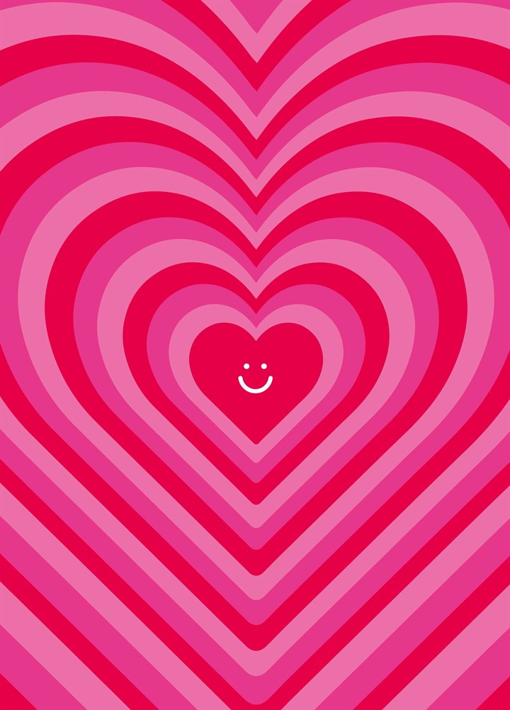 Smiley Heart Valentine's Card