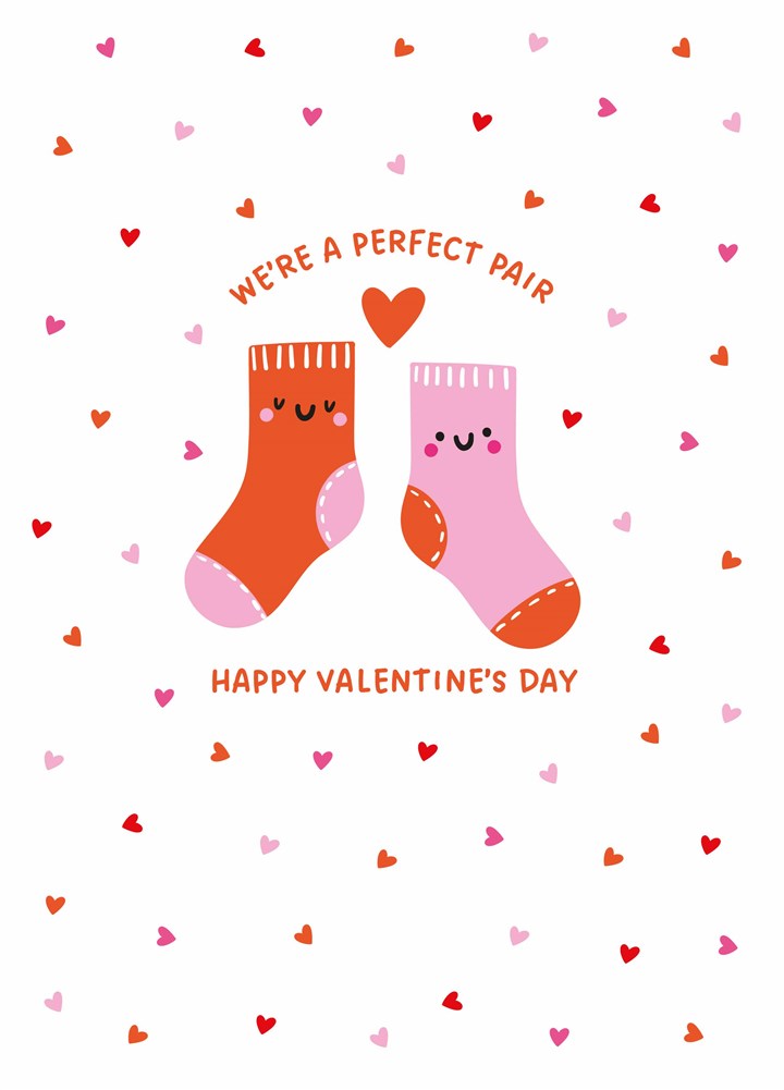 Perfect Pair Socks Valentine's Card