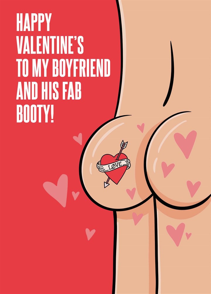 Boyfriend Fab Booty Valentine's Card