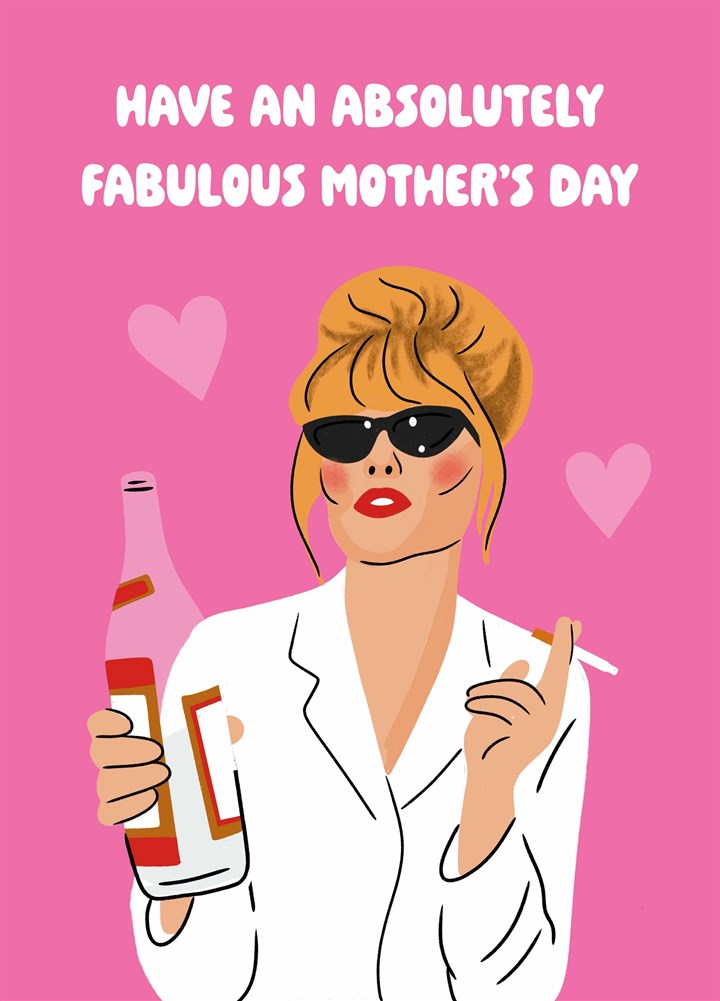 Patsy Ab Fab Mother's Day Card