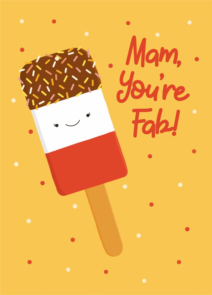 Mam Fab Lolly Mother's Day Card