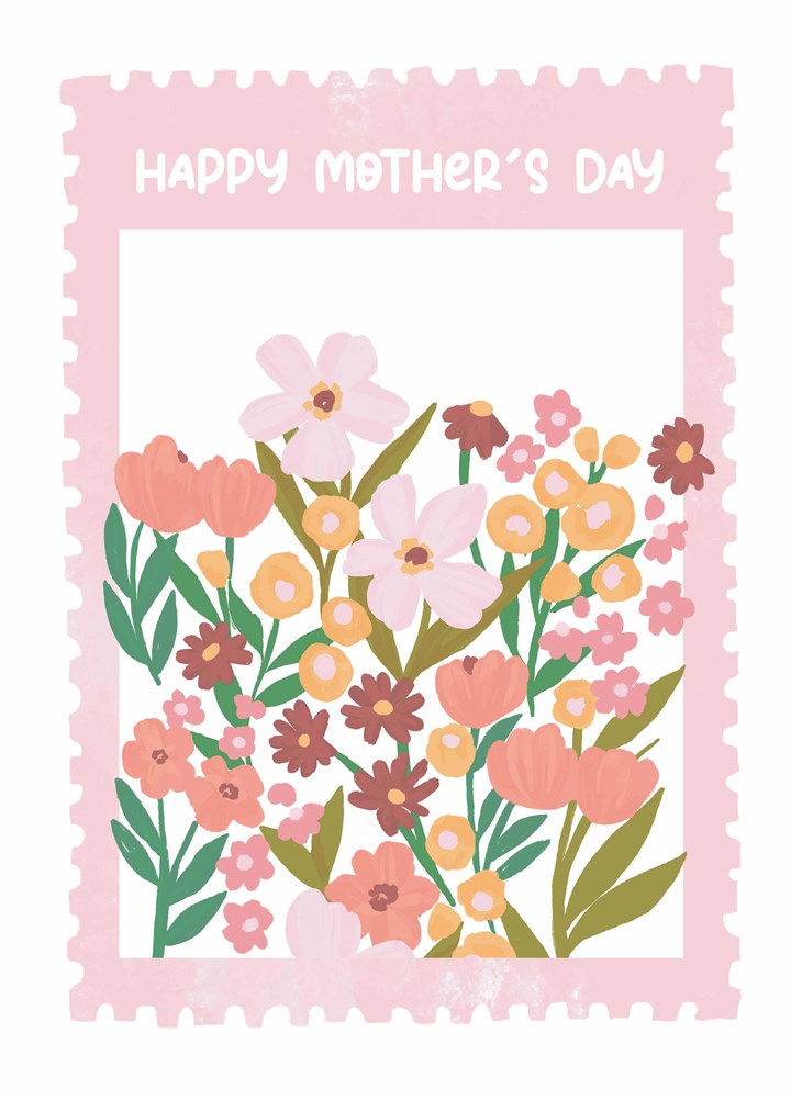 Floral Stamp Mother's Day Card