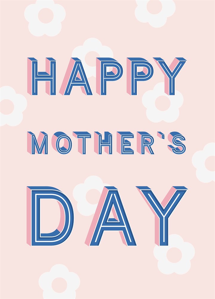 Bold Type Mother's Day Card