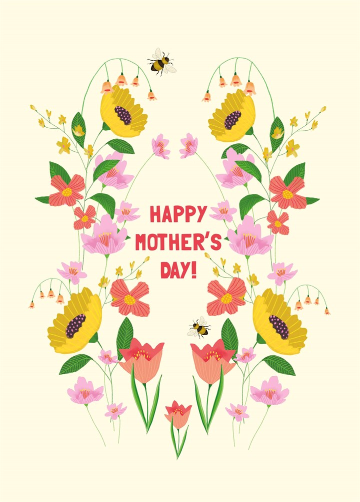 Wild Flowers Mother's Day Card