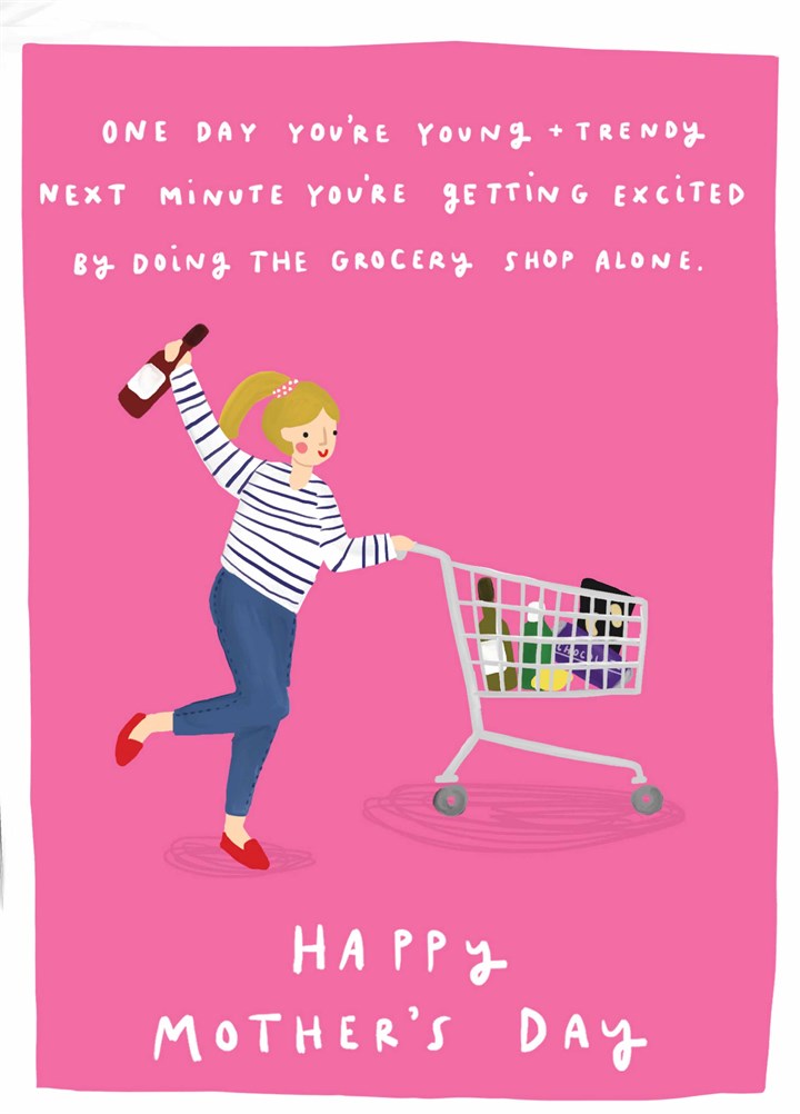 Grocery Shop Alone Mother's Day Card
