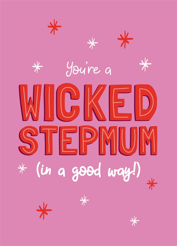 Wicked Step Mum Mother's Day Card