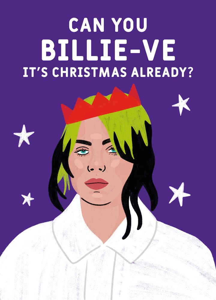 Can You Billie-ve Christmas Card