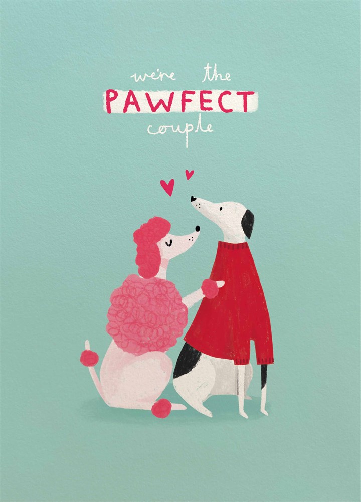 Pawfect Dog Couple Card